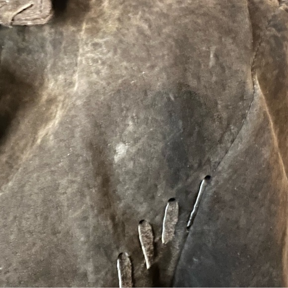 Marcelle Renee boho leather jacket SZ S - Picture 6 of 8